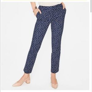 Boden Navy Polka Dot Women’s Richmond 7/8 Trouser Pants/ Size: 12 Regular